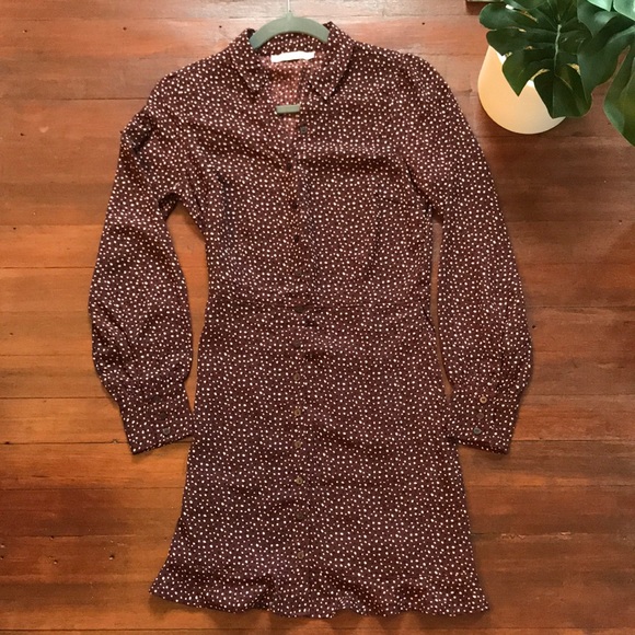 A&F Patterned Shirt Dress - Picture 1 of 13